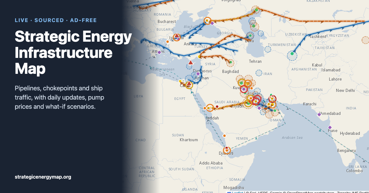 2026 energy crisis dashboard: shipping, fuel prices, infrastructure and ...
